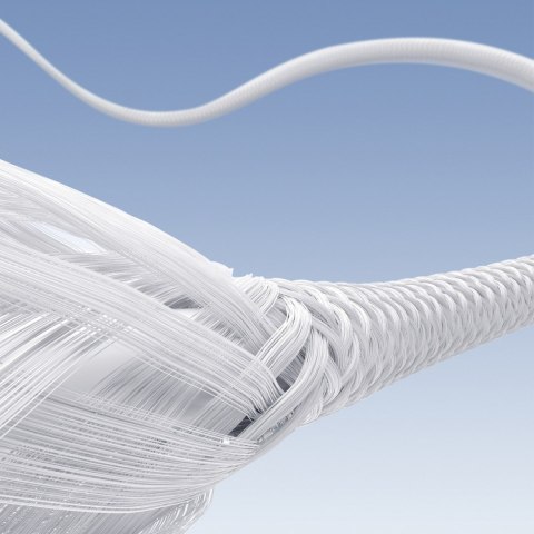 Kabel przewód S-A28 z oplotem USB-A - Lightning 3A 1m - biały JOYROOM