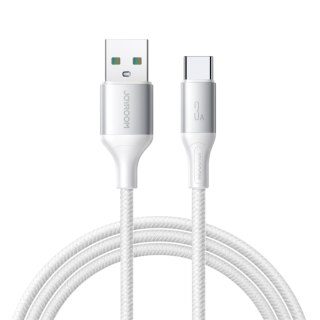Kabel przewód S-A28 z oplotem USB-A - USB-C 3A 1m - biały JOYROOM