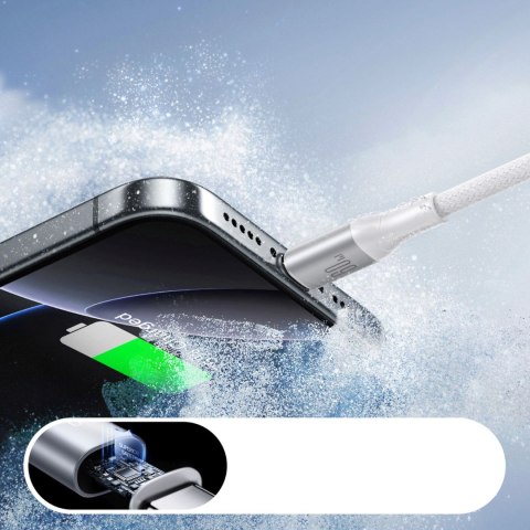 Kabel przewód S-A28 z oplotem USB-C 60W 1m - biały JOYROOM