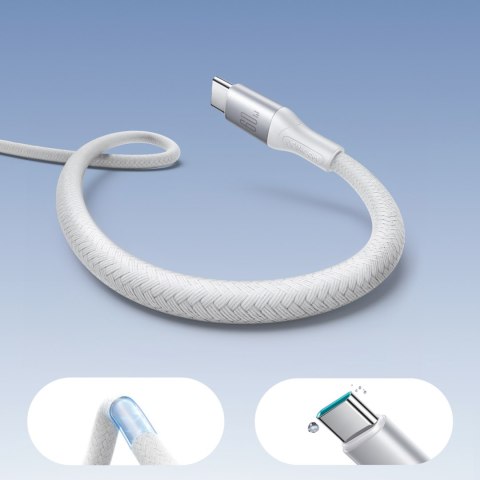 Kabel przewód S-A28 z oplotem USB-C 60W 2m - biały JOYROOM