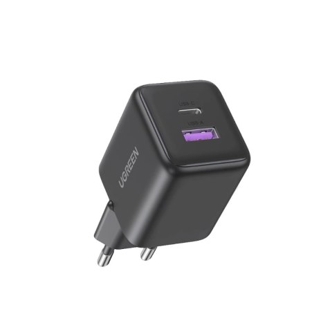 Ładowarka sieciowa X516 GaN USB-A USB-C 30W - szara UGREEN
