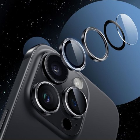 Osłona apartu kamery na iPhone 17 Air Camalloy Fit+ - czarna Tech-Protect