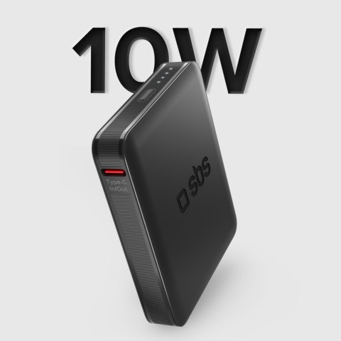 Powerbank 5000 mAh USB-C NanoTube - czarny SBS