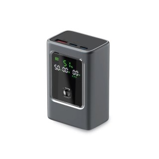 Powerbank z wyświetlaczem 10000mAh PD 35W LCD - szary SBS
