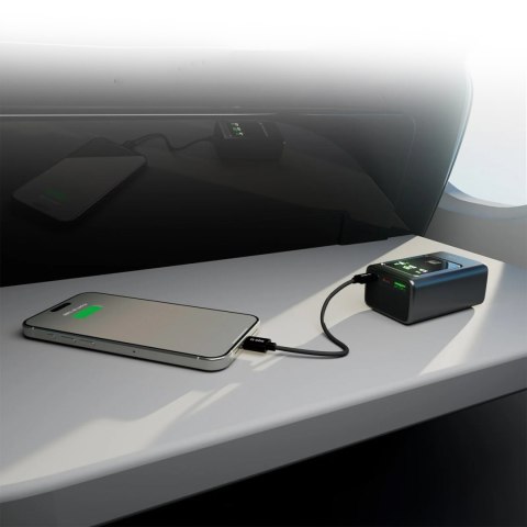 Powerbank z wyświetlaczem 10000mAh PD 35W LCD - szary SBS