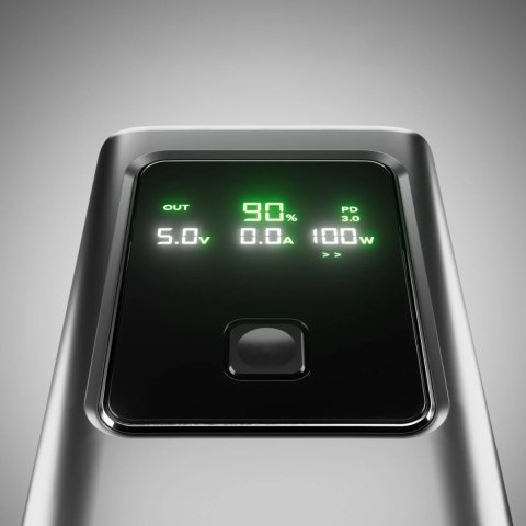 Powerbank z wyświetlaczem 20000mAh PD 100W LCD - szary SBS