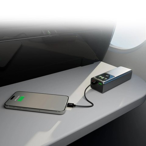 Powerbank z wyświetlaczem 20000mAh PD 100W LCD - szary SBS