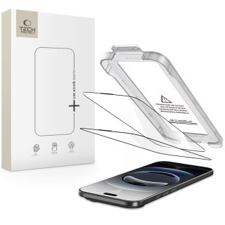 Szkło hartowane na iPhone 17 Air z aplikatorem Quick Set+ czarne - 2 szt. Tech-Protect