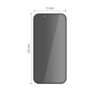 Szkło prywatyzujące na iPhone 17 Air Glass Spy+ - 2 szt. Tech-Protect