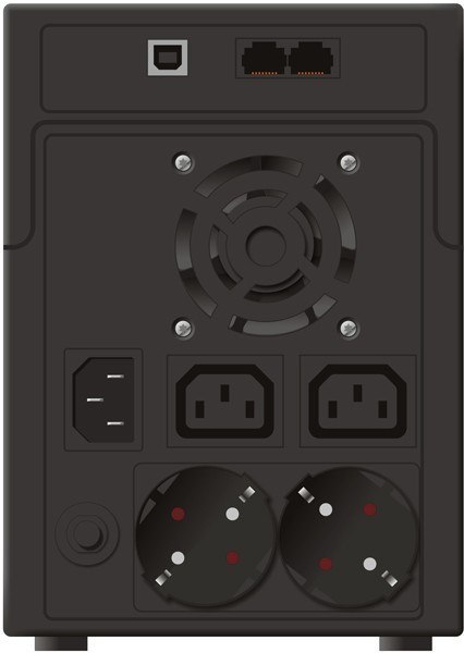 UPS POWER WALKER LINE-INTERACTIVE 2200VA 2X SCHUKO + 2X IEC OUT, RJ11/RJ45 IN/OUT, USB PowerWalker