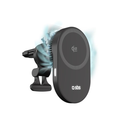 Uchwyt samochodowy z ładowarką bezprzewodową chłodzeniem do telefonu Qi2.2 25W SBS