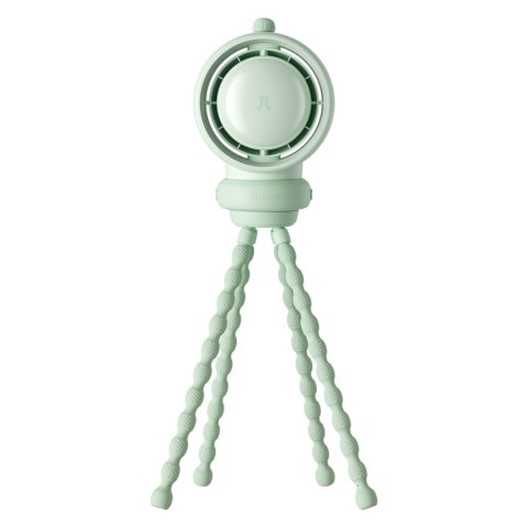 Wentylator mini wiatrak z elastycznymi nóżkami filtrem 5000mAh - zielony Jisulife