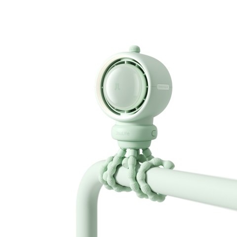 Wentylator mini wiatrak z elastycznymi nóżkami filtrem 5000mAh - zielony Jisulife