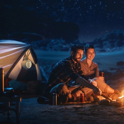 Wentylator mini wiatrak z elastycznymi nóżkami filtrem 5000mAh - zielony Jisulife