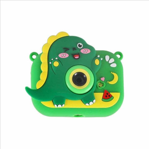 Aparat fotograficzny cyfrowy dla dzieci na statywie dinozaur zielony Kik Sp. z o. o. Sp. k.