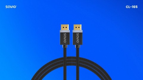 Kabel DisplayPort (M) v1.4, 1m, CL-165 Savio