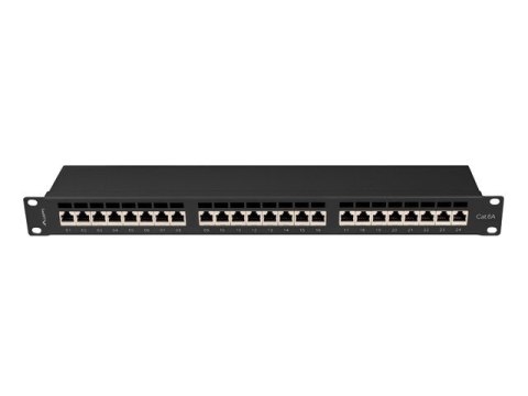 Patchpanel 24 port 1U KAT6A EK. PPSA-1024-B Czarny Lanberg