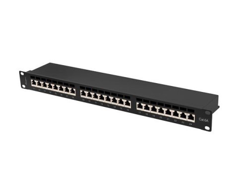 Patchpanel 24 port 1U KAT6A EK. PPSA-1024-B Czarny Lanberg