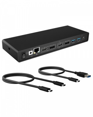 Stacja dokująca IB-DK2245AC 13w1, 2xDP,2xHDI,USB, LAN, USB-C, PD do 60W IcyBox