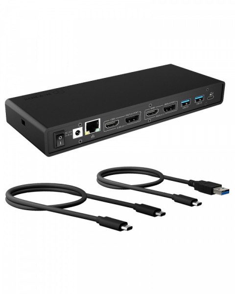 Stacja dokująca IB-DK2245AC 13w1, 2xDP,2xHDI,USB, LAN, USB-C, PD do 60W IcyBox