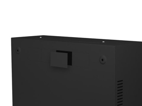Szafa instalacyjna rack wisząca 19 cali 4u+3u 540x200 niskoprofilowa (złożona) czarna Lanberg