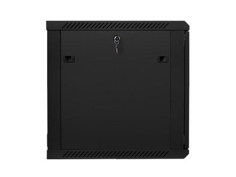 Szafa instalacyjna wisząca 19 cali 12U 600X600mm czarna (drzwi szklane) Lanberg