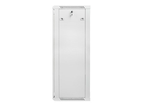 Szafa instalacyjna wisząca 19 cali 27U 600X450mm szara (drzwi szklane) Lanberg