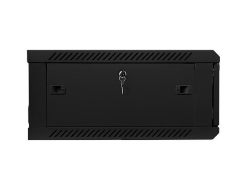 Szafa instalacyjna wisząca 19 cali 4U 600X600mm czarna (drzwi szklane) Lanberg