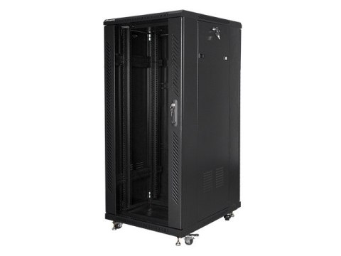 Szafa stojąca Rack 19 cali 27U 600x800mm czarna Lanberg