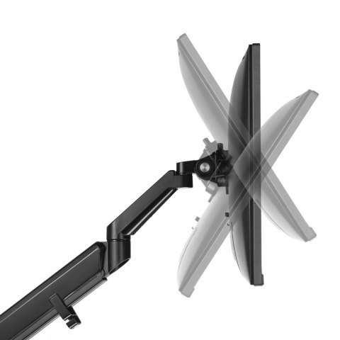 Uchwyt monitora ze sprężyną gazową Ergo Office ER-405B Czarny Maclean