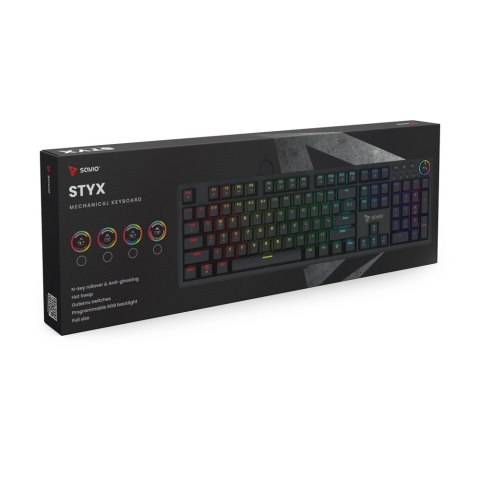 Klawiatura mechaniczna STYX Outemu Blue Hot Swap RGB Savio