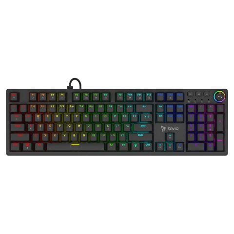 Klawiatura mechaniczna STYX Outemu Brown Hot Swap RGB Savio