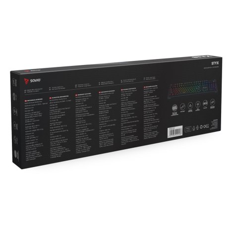 Klawiatura mechaniczna STYX Outemu Brown Hot Swap RGB Savio