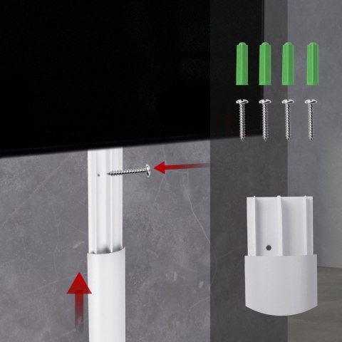 Listwa maskująca MC-814 W aluminiowa, Biała Maclean