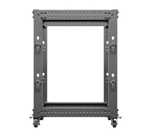Stojak Open rack 19 cali 15U 600x600-1100 regulowany czarny Lanberg