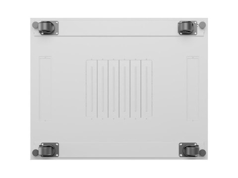 Szafa instalacyjna rack stojąca 19 cali 15U 800x1000 drzwi perforowane LCD szara (Flat pack) Lanberg