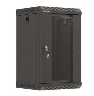 Szafa instalacyjna rack wisząca 10 cali 9U 300x300 czarna Lanberg