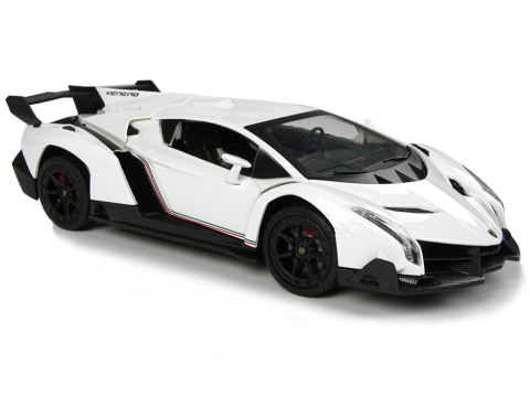 Auto Sportowe R/C 1:24 Lamborghini Veneno Białe 2.4 G Światła LEAN Toys