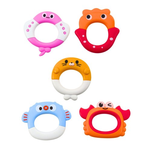 Interaktywna Zabawka Do Kąpieli Żółw Z Fontanną Kolorowe Kółka LEAN Toys