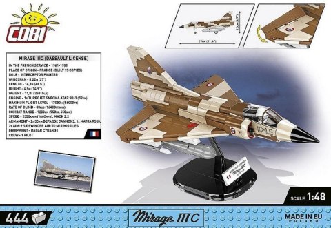 Konstrukcyjne Armed Forces Mirage IIIC Vexin 444 elementy Cobi Klocki