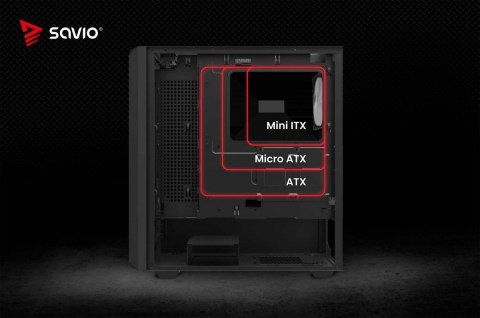 Obudowa komputerowa NOCTIS GLASS RGB X1 Savio