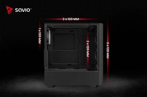 Obudowa komputerowa Noctis FLOW RGB X1 Savio