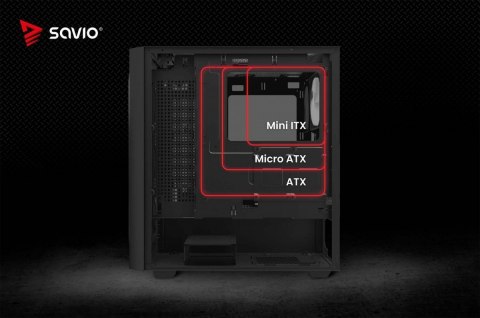 Obudowa komputerowa Noctis FLOW RGB X1 Savio