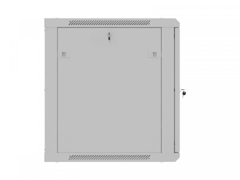 Szafa instalacyjna rack wisząca 12U 600x600 szara drzwi perforowane (flat pack) Lanberg