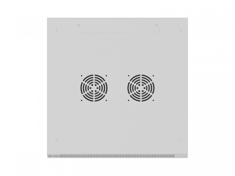 Szafa instalacyjna rack wisząca 12U 600x600 szara drzwi perforowane (flat pack) Lanberg
