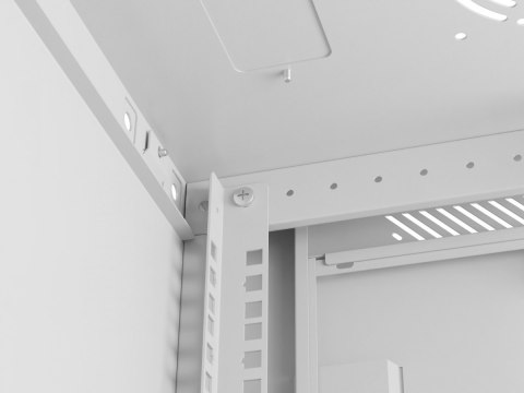 Szafa instalacyjna rack wisząca 12U 600x600 szara drzwi perforowane (flat pack) Lanberg