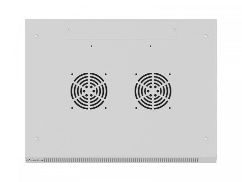 Szafa instalacyjna rack wisząca 19 cali 4U 600x450 szara drzwi metalowe (flat pack) Lanberg
