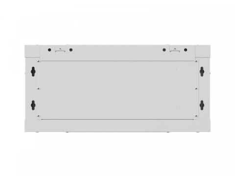Szafa instalacyjna rack wisząca 19 cali 4U 600x450 szara drzwi metalowe (flat pack) Lanberg