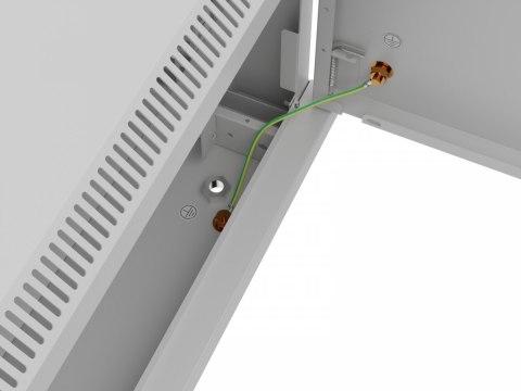 Szafa instalacyjna rack wisząca 19 cali 4U 600x450 szara drzwi metalowe (flat pack) Lanberg