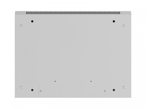 Szafa instalacyjna rack wisząca 19 cali 4U 600x450 szara drzwi metalowe (flat pack) Lanberg